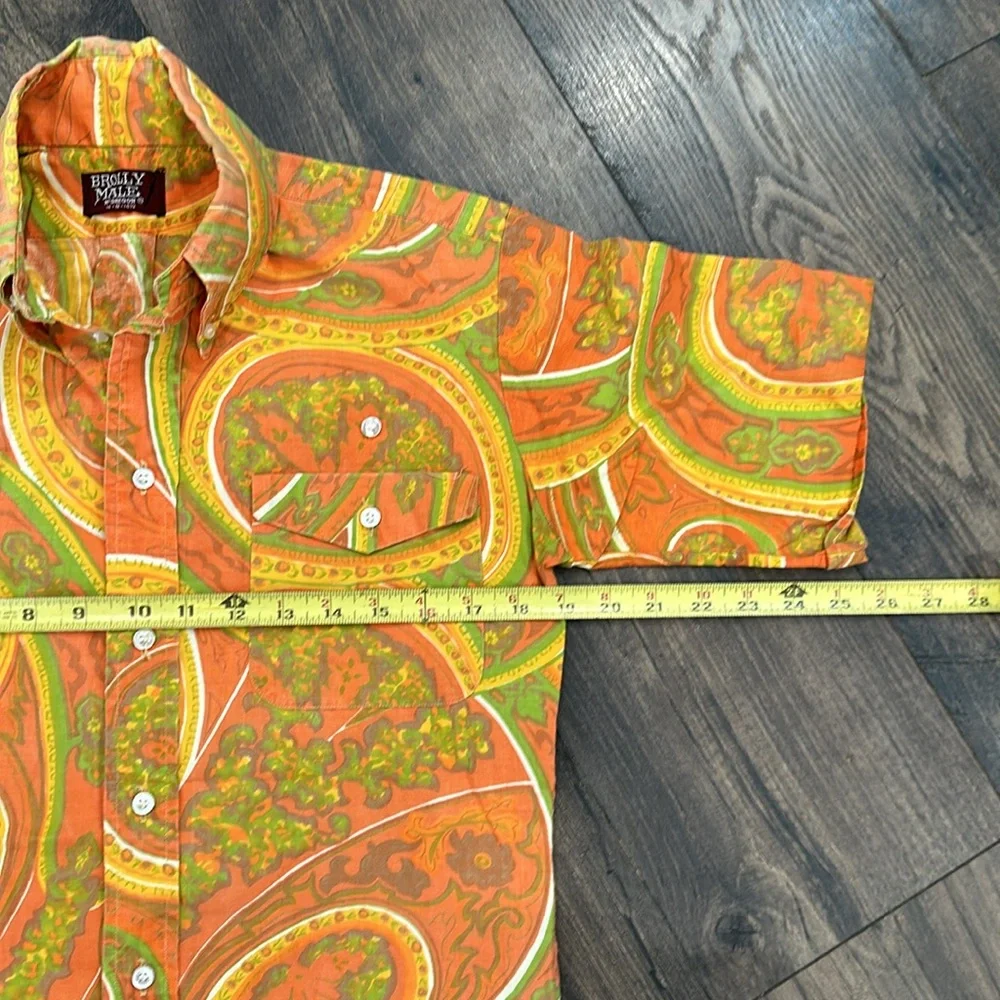 VINTAGE Brolly Male McGregor Paisley Shirt. Size small - Picture 5 of 8